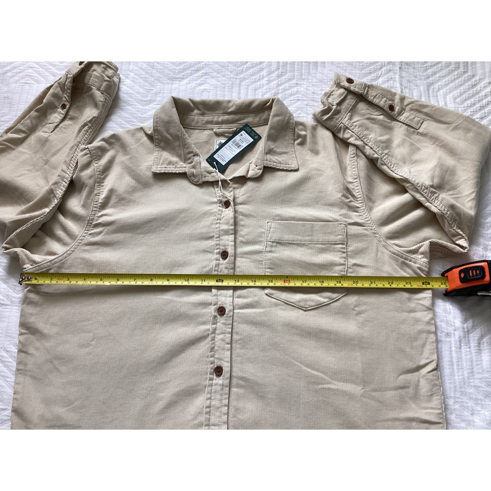Alpine Design Womens Corduroy Shirt Jacket Morning Haze Organic Cotton L - Picture 7 of 9